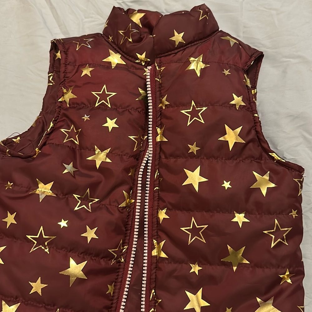 Gold Star puff vest